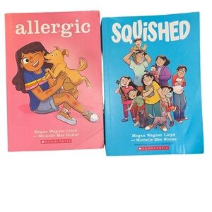 Book Bundle: Allergic and Squished Graphic Novels by Scholastic